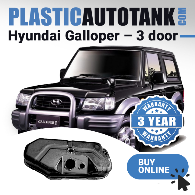 Plastic fuel tank – Hyundai Galloper – 3 door (1990-2004) short wheelbase