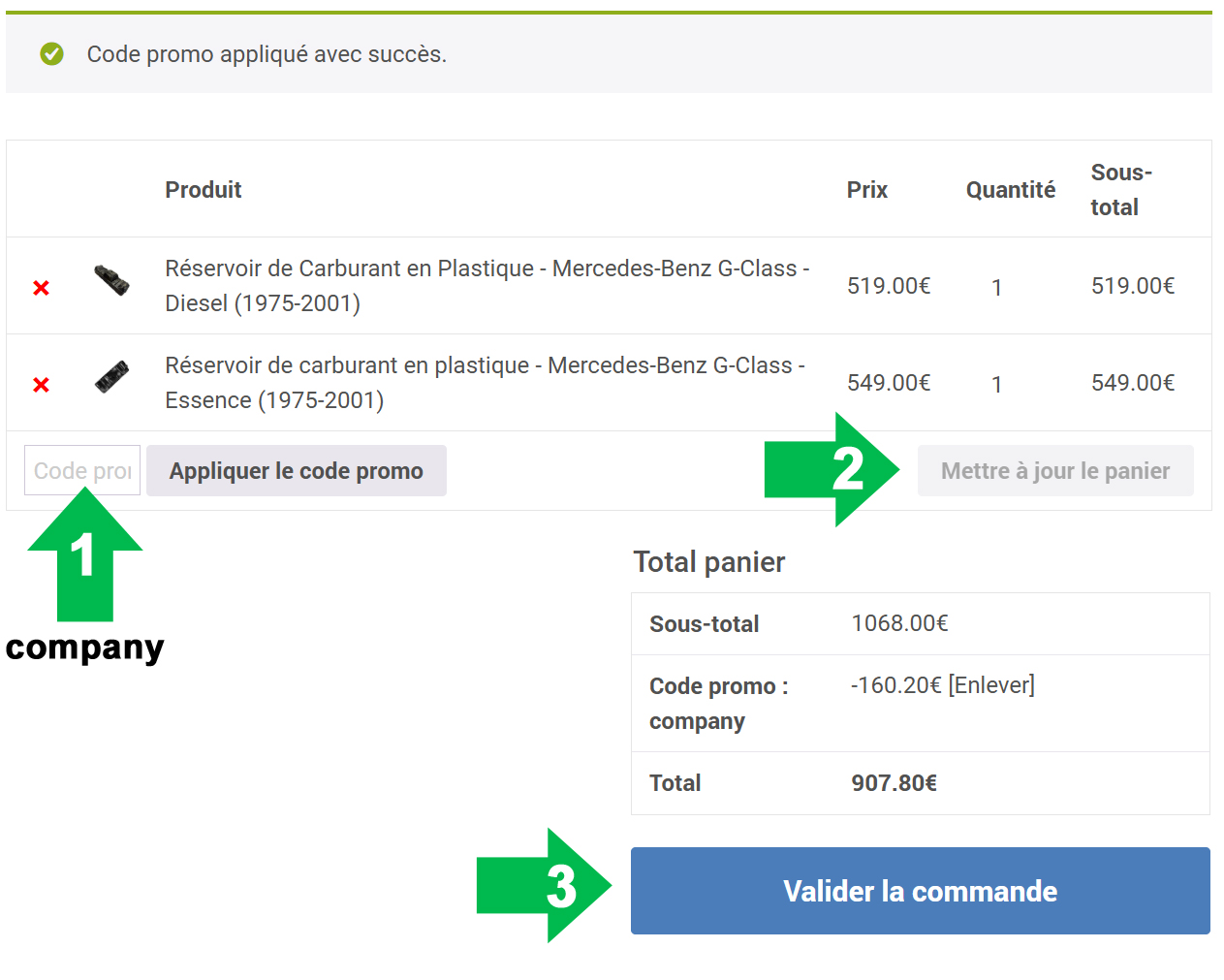 Clienti professionali – esempio di applicazione del codice sconto